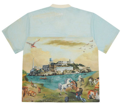 Corteiz Narnia Football Jersey ‘Blue/Cream’