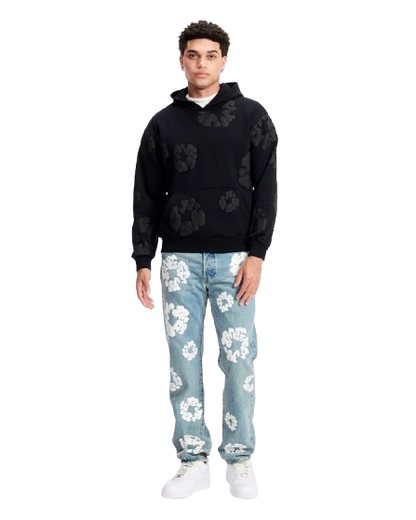 Denim Tears Cotton Wreath Hoodie Black Monochrome