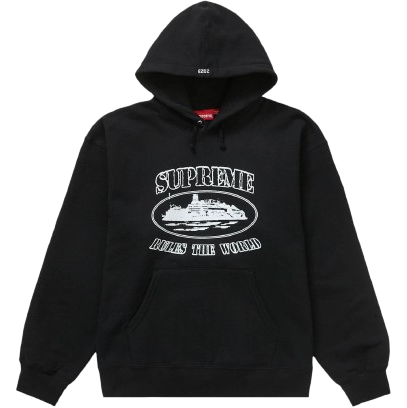 Supreme Corteiz Rules The World Hoodie Black