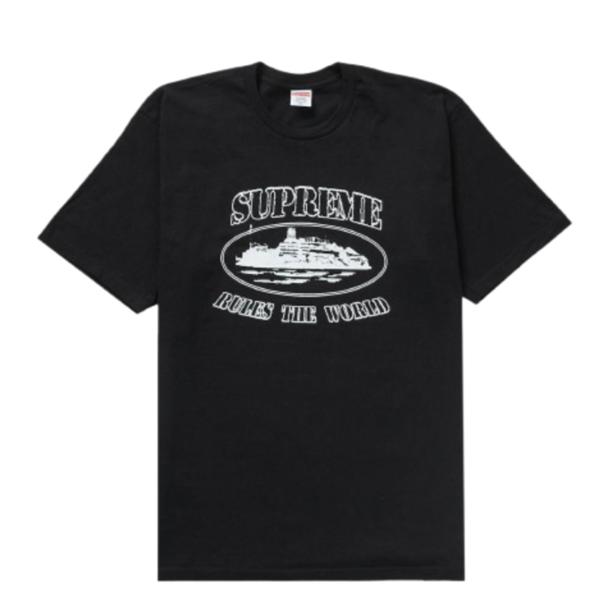 Supreme Corteiz Rules The World Tee Black