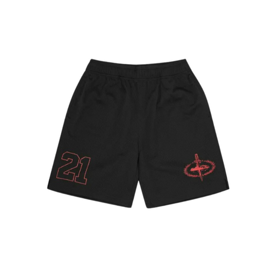 Corteiz x Slaughter Gang 21 Savage Mesh Shorts