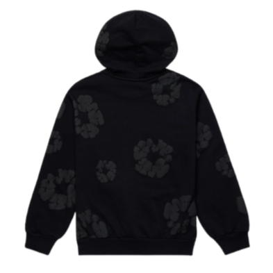 Denim Tears Cotton Wreath Hoodie Black Monochrome