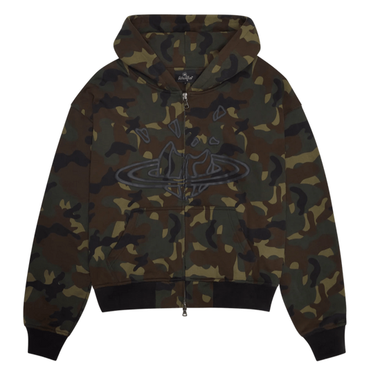 Broken Planet Camo Planet Zip Up Hoodie